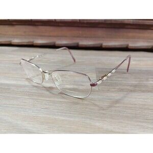 Charmant Aristar Eyeglasses Frame AR6899 534 49-17-135 Purple Silver FRAMES ONLY